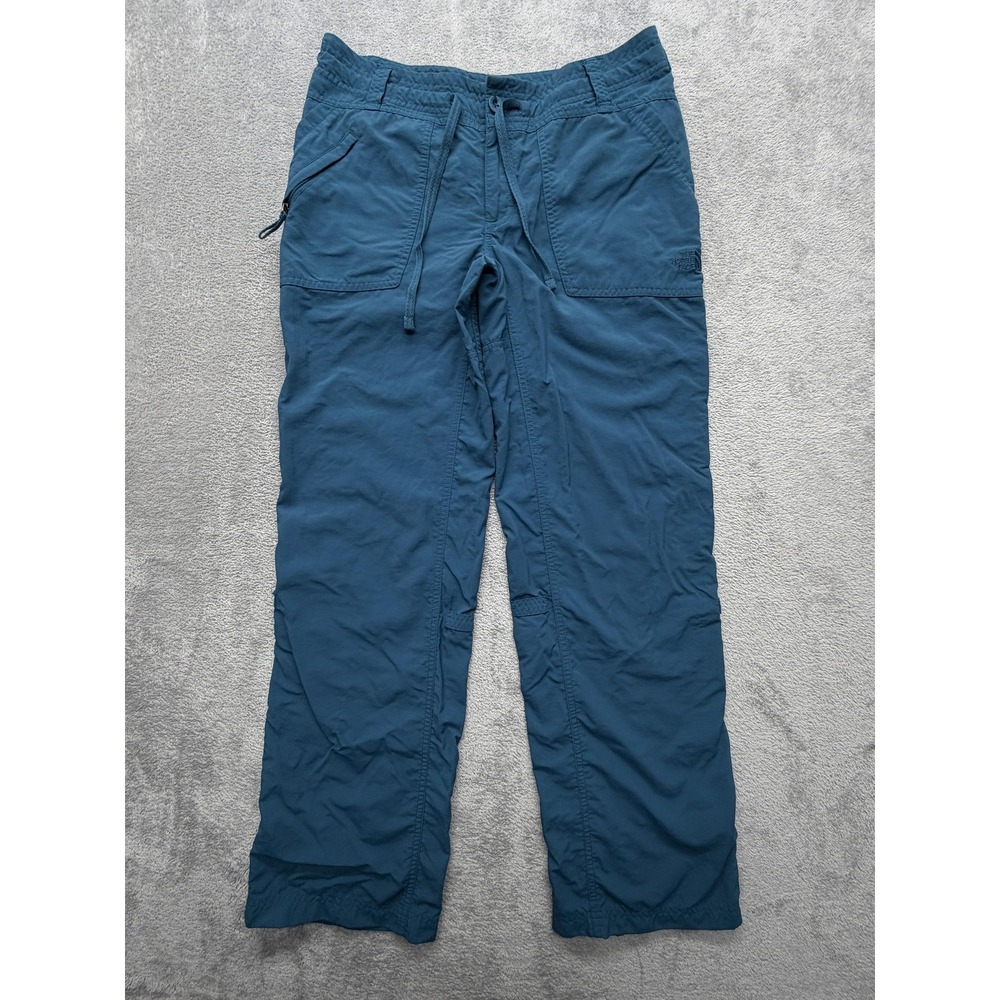 The North Face Pants Womens 8 Blue Cargo Microfiber Elastic Drawstring Pockets